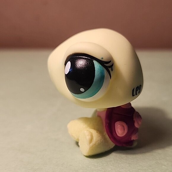 LPS 1597 Turtle Pink Shell Scenery 2008 Hasbro Littlest Pet Shop - Picture 3 of 6